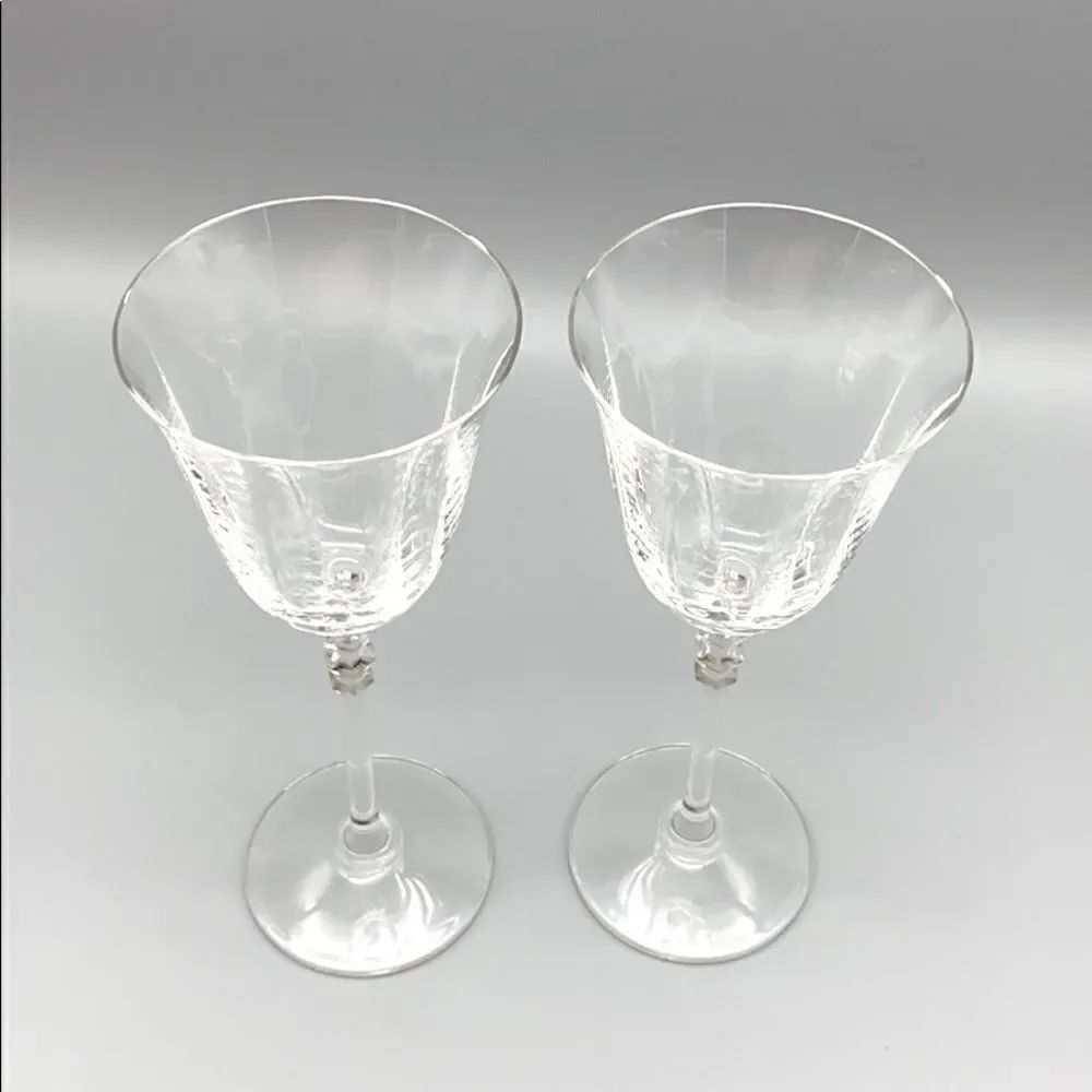 Set of Two Mikasa Sonnet Cryslal Wine glasses